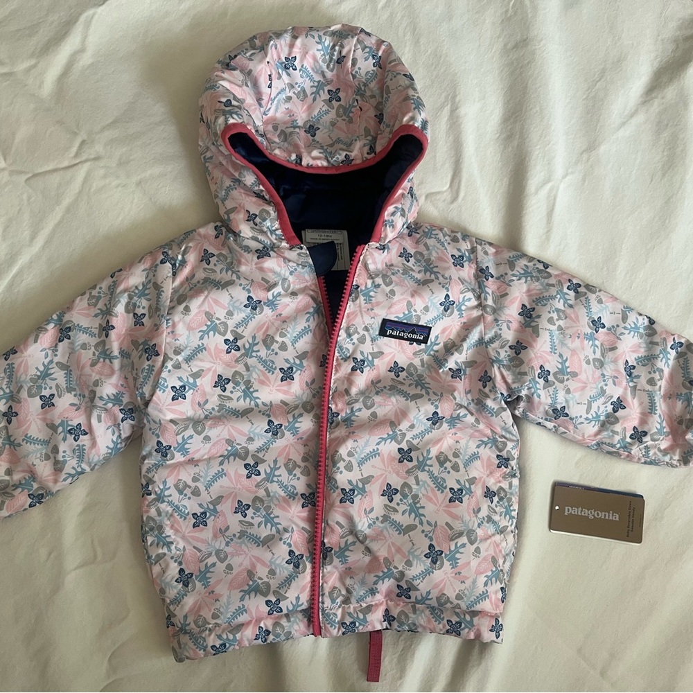 Patagonia Reversible Puffer Down Floral Baby Jacket